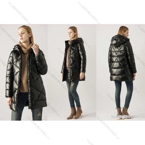 Jacke Winterjacke mit Kapuze und Fell Damen Übergröße (46-54) POLISH FASHION BLI19YP-18057-12