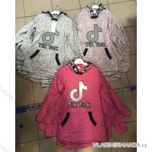 Sweatshirt Langarm mit Pailletten und Kapuzenpulli Kleinkind Baby (128-164) TUZZY TURKEY MODA TM218117