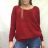 Damen-Langarmpullover (uni s / m) ITALIAN FASHION TM922STAR lila M / L