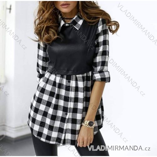 Kleid mit 3/4 Ärmeltasche für Damen (uni sl) ITALIAN Fashion IMWD20529