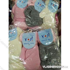 Handschuhe Fäustlinge mit Schnürsenkel Babywelpen (10-12-14-16cm) YOCLUB POLEN R-117A / 10-16CM