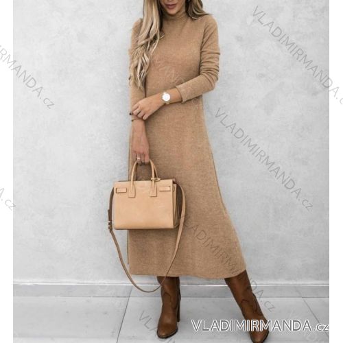 Kleid mit 3/4 Ärmeltasche für Damen (uni sl) ITALIAN Fashion IMWD20515