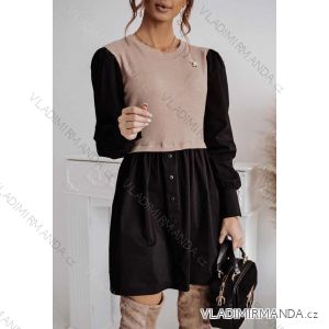 Kleid mit 3/4 Ärmeltasche für Damen (uni sl) ITALIAN Fashion IMWD20527