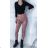 Leggings Hose Kunstleder mit Reißverschluss (xs-m) Italian Fashion LML20003