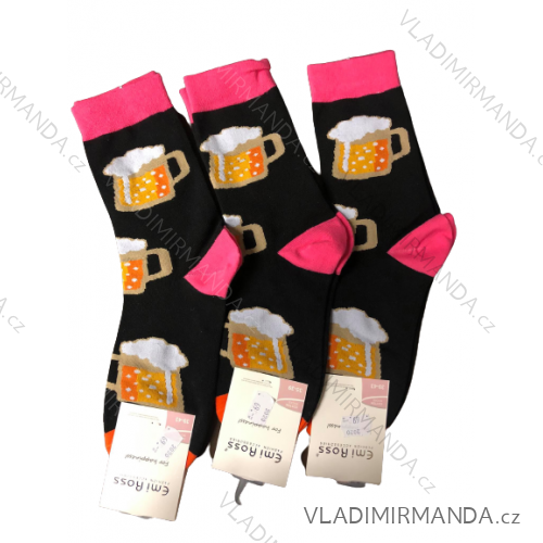 Socken klassisches Lichtbild Bier / Wein Motiv (35 / 39-39 / 43) ECC-2003