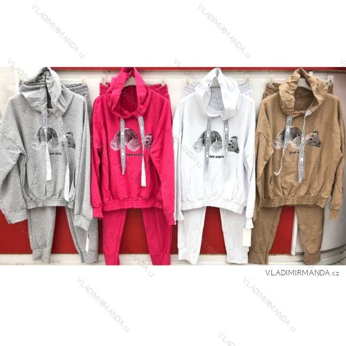 Set lange Jogginghosen und langärmliges Sweatshirt für Frauen (UNI S / L) TURKISH FASHION IMK20148