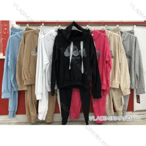 Set lange Jogginghosen und langärmliges Sweatshirt für Frauen (UNI S / L) TURKISH FASHION IMK20148