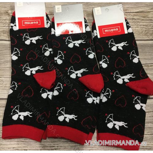 Socken Valentine fröhliche schwache Frauen (37-41) POLISH FASHION DPP21001