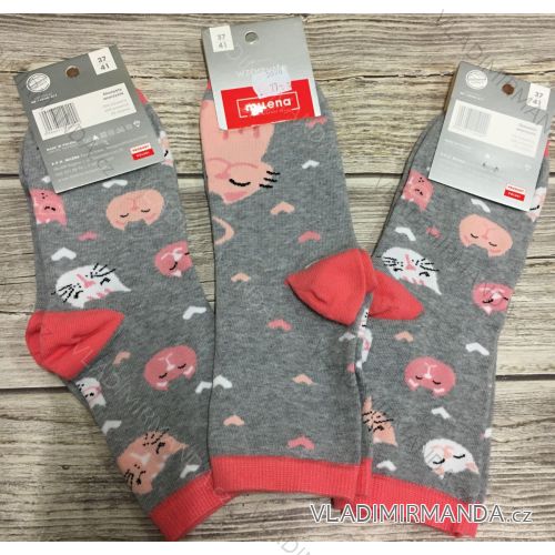 Socken Valentine fröhliche schwache Frauen (37-41) POLISH FASHION DPP21001