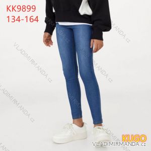 Jeans Leggings Denim dünnes junges Mädchen (134-164) KUGO KK9857