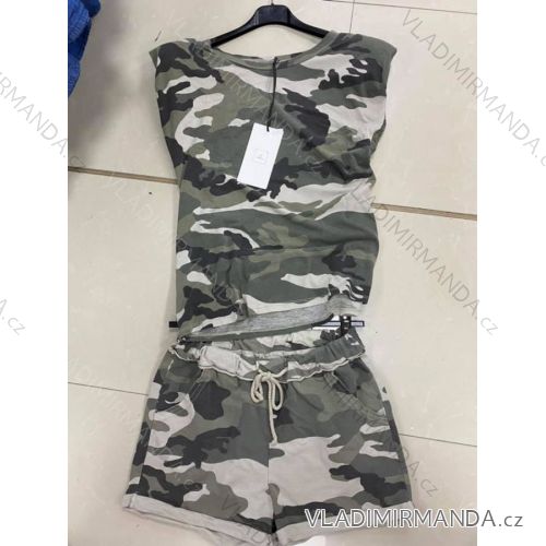 Sommer Tunika Kurzarm und lang gestreiften Rock Frauen (uni xs-m) ITALIENISCHE MODE IM119426