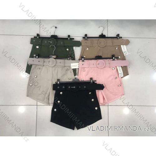 Shorts Shorts Kunstleder Frauen (uni s-l) ITALIAN FASHION IM920107