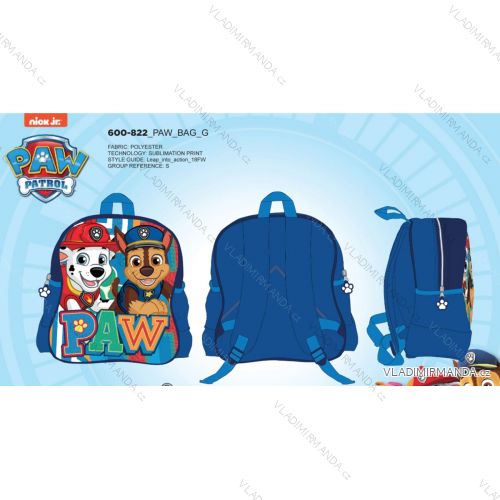 Rucksack Pfotenpatrouille Hundepatrouille Kinder Jungen SETINO 600-773