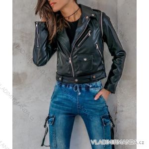 Jacke Winterjacke mit Kapuze und Fell Damen Übergröße (46-54) POLISH FASHION BLI19YP-18057-12