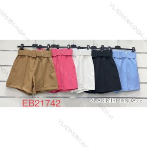 Shorts Shorts Kunstleder Frauen (uni s-l) ITALIAN FASHION IM920107