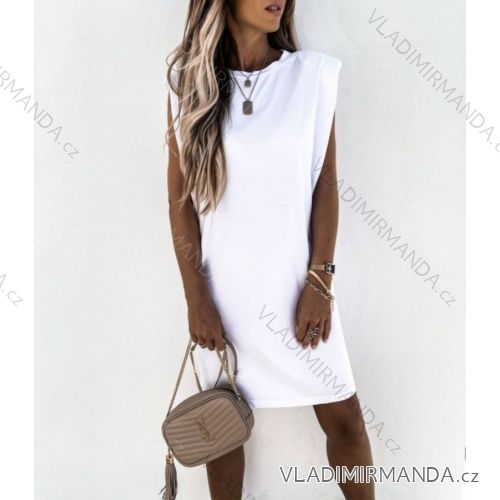 Kleid mit 3/4 Ärmeltasche für Damen (uni sl) ITALIAN Fashion IMWD20527