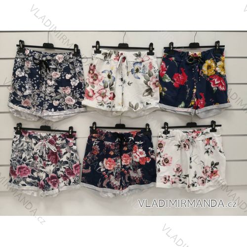 Shorts Shorts Kunstleder Frauen (uni s-l) ITALIAN FASHION IM920107