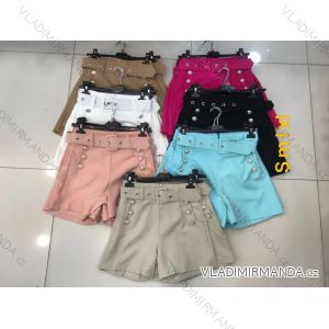 Shorts Shorts Kunstleder Frauen (uni s-l) ITALIAN FASHION IM920107