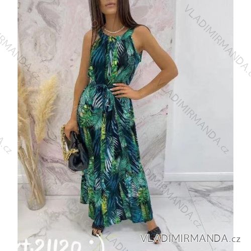 Kleid mit 3/4 Ärmeltasche für Damen (uni sl) ITALIAN Fashion IMWD20527