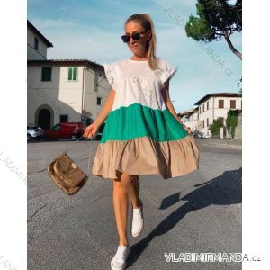 Kleid mit 3/4 Ärmeltasche für Damen (uni sl) ITALIAN Fashion IM3181746