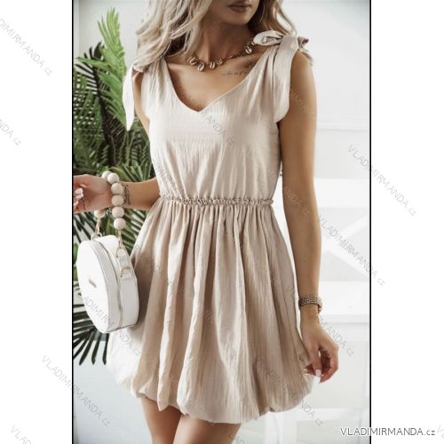 Kleid mit 3/4 Ärmeltasche für Damen (uni sl) ITALIAN Fashion IMWD20527