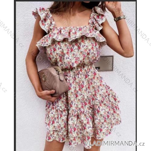 Kleid mit 3/4 Ärmeltasche für Damen (uni sl) ITALIAN Fashion IMWD20527