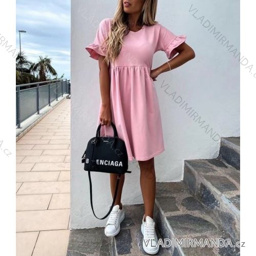 Kleid mit 3/4 Ärmeltasche für Damen (uni sl) ITALIAN Fashion IM3181746