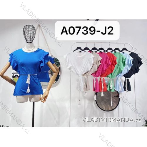 Kurzarm-T-Shirt für Damen (UNI S-M) ITALIAN FASHION IMM20305
