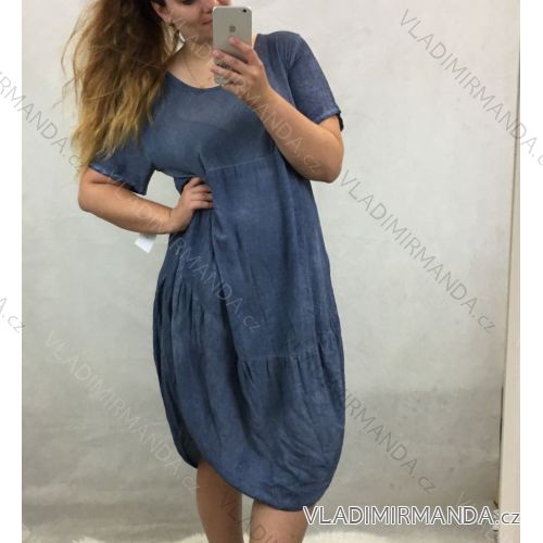 Ärmelloses Sommerkleid für Damen (UNI SL) ITALIAN FASHION IMK201505107