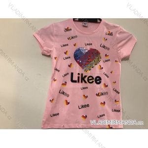 T-Shirt Kurzarm Kinder Mädchen (8-12 Jahre) TÜRKISCHE PRODUKTION TVB20011