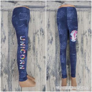 Lange Leggings mit Pailletten für Mädchen (140-164) TÜRKISCHE PRODUKTION TVB20012