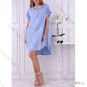 Kleid mit 3/4 Ärmeltasche für Damen (uni sl) ITALIAN Fashion IM3181746