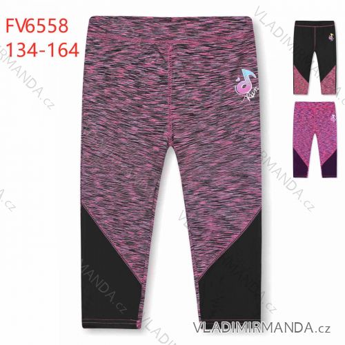 Leggings 3/4 kurz Mädchen Jugend (134-164) KUGO M6055-1