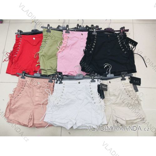 Shorts Shorts Kunstleder Frauen (uni s-l) ITALIAN FASHION IM920107