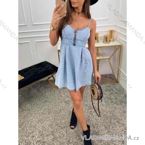 Kleid mit 3/4 Ärmeltasche für Damen (uni sl) ITALIAN Fashion IMWD20527