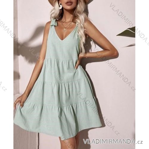 Kleid mit Knöpfen und geknöpften Damen (uni s-m) ITALIAN FASHION IM2203948