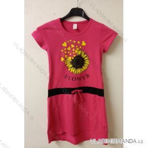 Kleid Kurzarm blinkendes Baby (2-8 Jahre) TÜRKISCHE PRODUKTION TVB21FLOWER