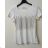 T-Shirt Kurzarm mit Pailletten (s-xl) MB21 COLLECTION K267MB weiß S / M