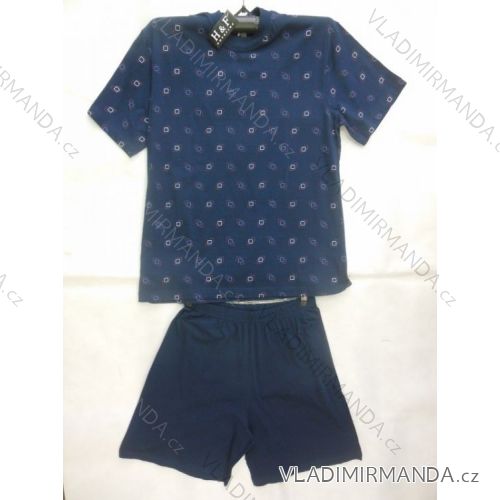 Pyjamas kurze Hosen Herren übergroßen (l-4xl) HAF W-022B
