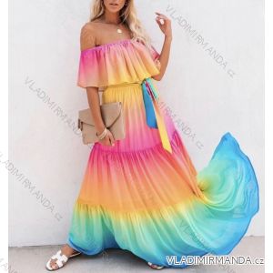 Sommer Kurzarm Sommerkleid (S / M ONE SIZE) ITALIAN FASHION IMWA216033