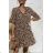 Elegantes Leoparden-Langarm-Damenkleid (SM Einheitsgröße) ITALIAN FASHION IMWA214402