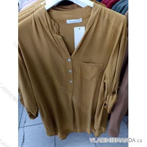 Kurzes Hemd Sommer Ärmellos Damen (uni sl) ITALIAN FASHION IM719718