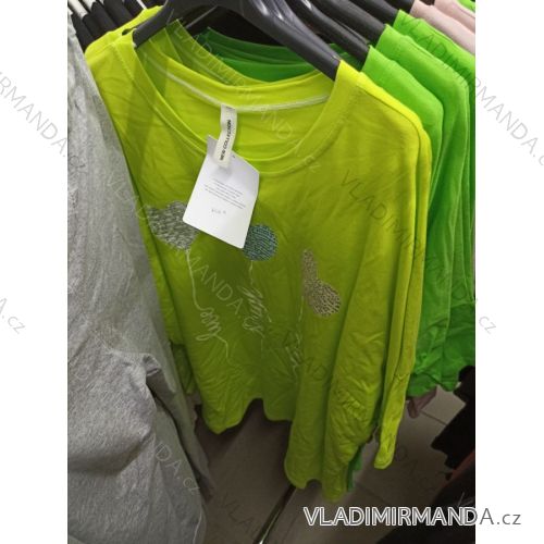 T-Shirt Kurzarm Damen Neon (uni sl) ITALIENISCHE MODA IM2171421-1