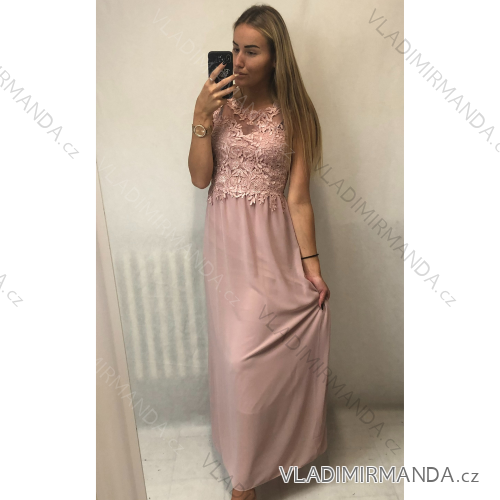 Elegantes kurzes Damenkleid (sml) ITALIENISCHES MODA IM919014 uni S/M sv.růžová