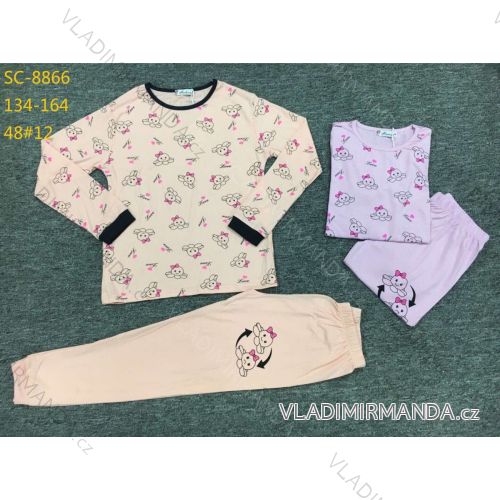 Schlafanzug lang Kinder Tik Flow Jugend Mädchen (134-164) ACTIVE SPORTS ACT21SC-8866