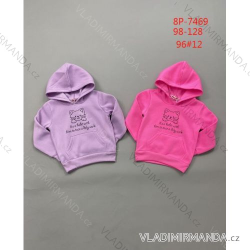 Kinder Kapuzensweatshirt für Mädchen (98-128) ACTIVE SPORT ACT218P-7469