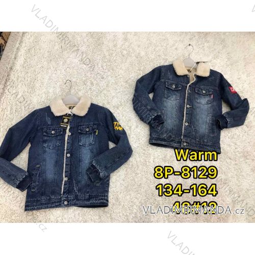 Jeansjacke warmes Teenie-Mädchen (134-164) ACTIVE SPORTS ACT218P-8129