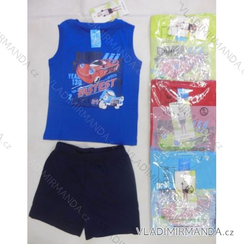 Pyjamas Kurzarm Shorts Kinder Jungen Baumwolle (98-134) FORTOO 73085