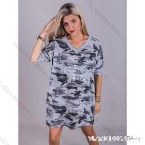 Damen Langarmkleid Oversized Camouflage (2XL / 3XL ONE SIZE) ITALIAN FASHION IMLI21043 / DR