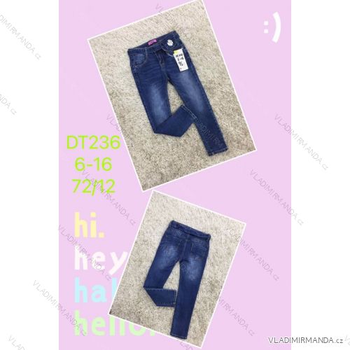 Jeans mit Lätzchen Kinder jugendliche Mädchen (4-12 Jahre) SAD SAD20DT175